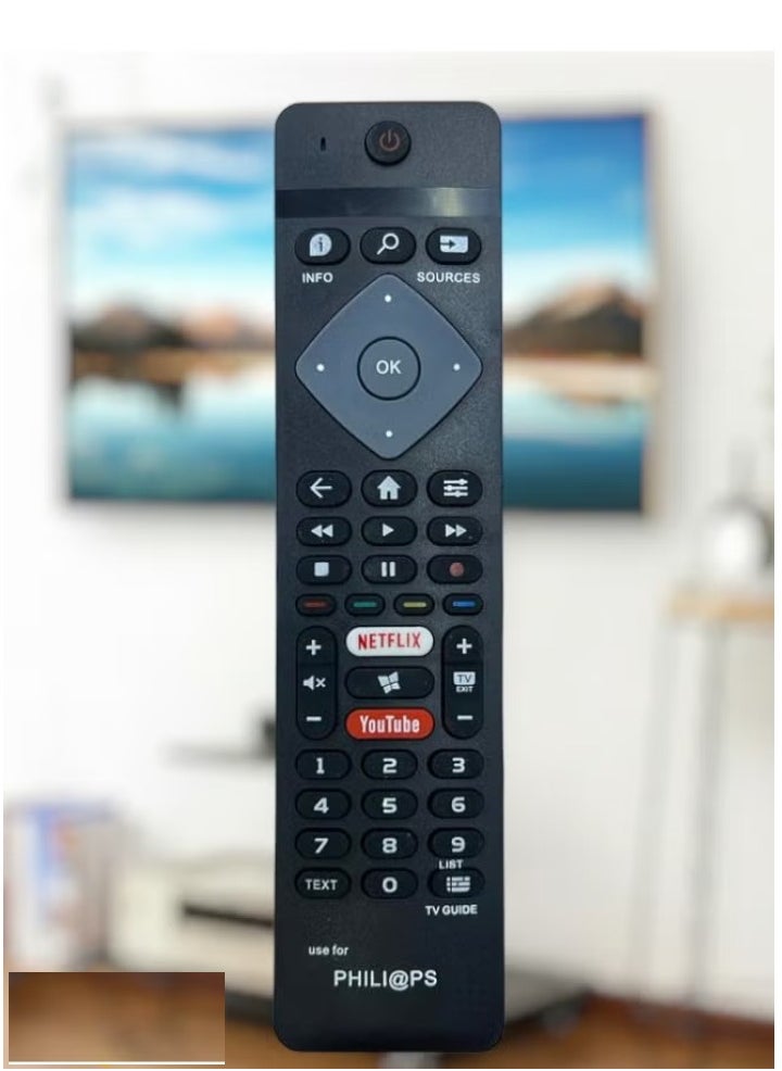 Smart TV Remote Control – Universal Replacement Remote for Smart LCD, LED TVs – Easy to Use, No Programming Required, Full Functionality, Black – Compatible with Most TV Brands for Seamless Control and Convenience  - Image 3