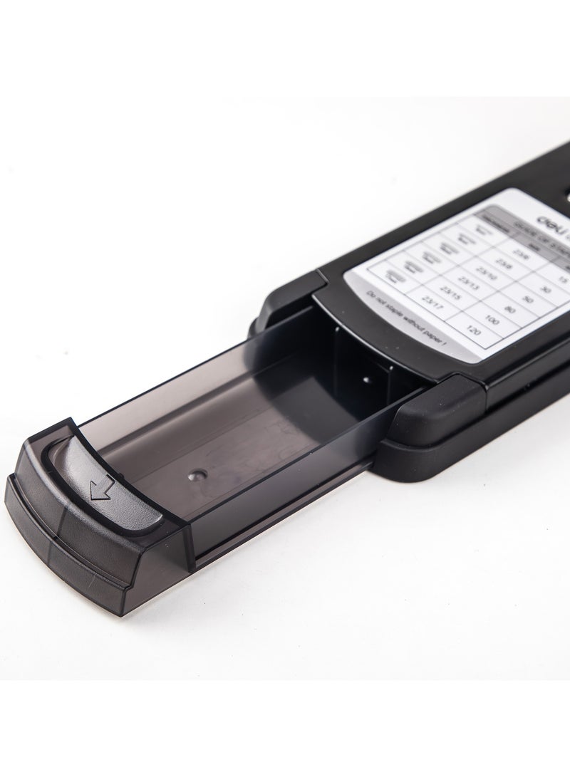 Deli E0386 Heavy Duty Stapler, 120 Sheets Capacity Compatible with 23/6 to 23/17 Staples Black – For Office Documents - Image 5