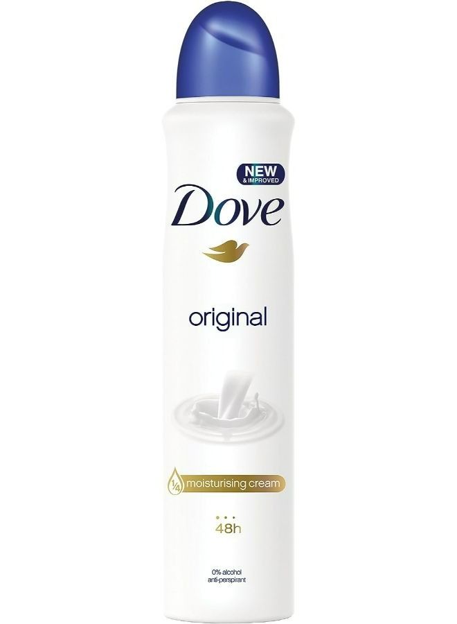 Dove Original Antiperspirant Deodorant Aerosol 250 ml - Image 1