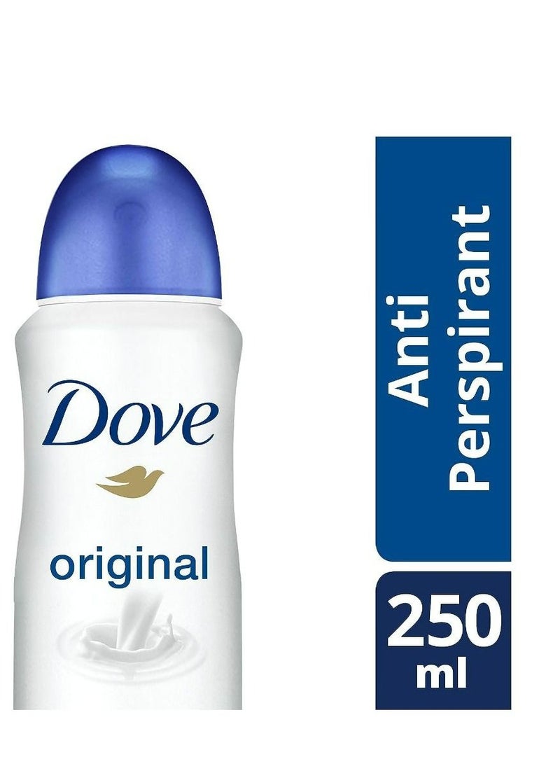 Dove Original Antiperspirant Deodorant Aerosol 250 ml - Image 2