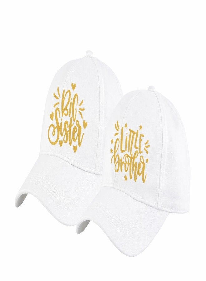 AICA Big Sister & Little Brother Cotton Cap � Pink & Blue Color, Adjustable Strap, Free Size - Image 2