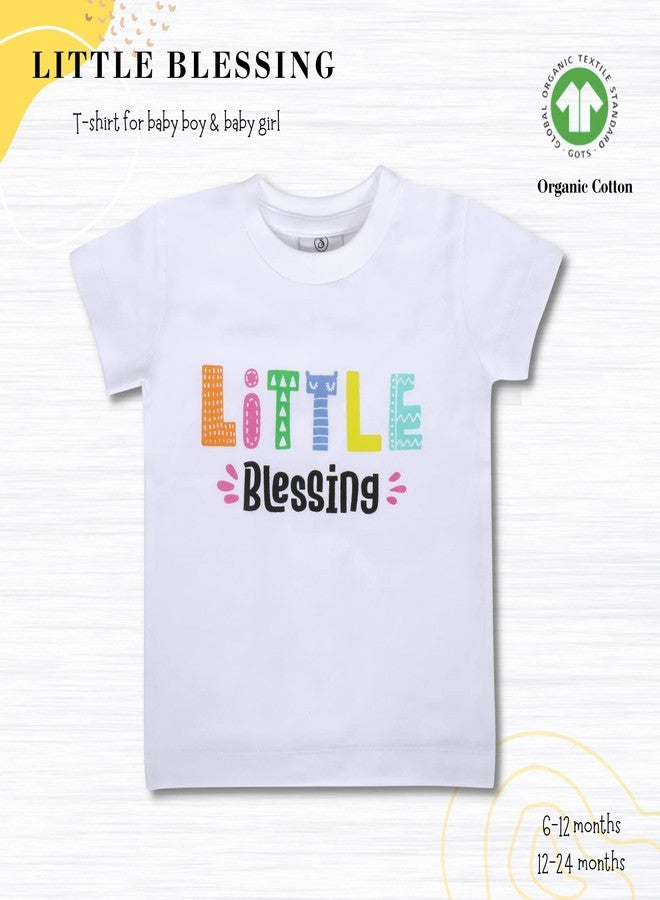 Simply Soft Organic Cotton Little Blessing Half-Sleeve T-Shirt - Available in Regular 6-12 Months Sizes, Perfect for Your Precious Baby - Image 5