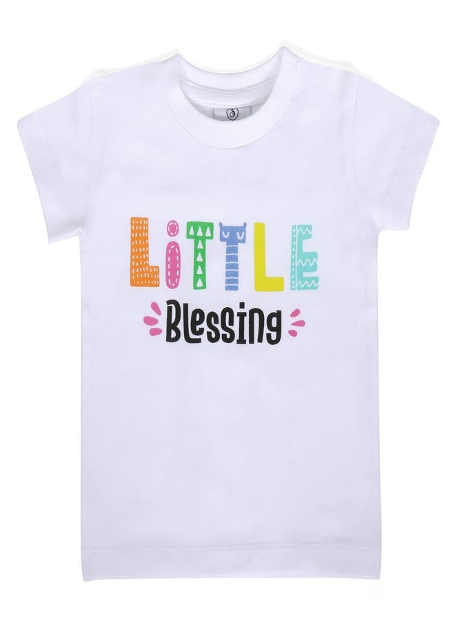 Simply Soft Organic Cotton Little Blessing Half-Sleeve T-Shirt - Available in Regular 6-12 Months Sizes, Perfect for Your Precious Baby - Image 1