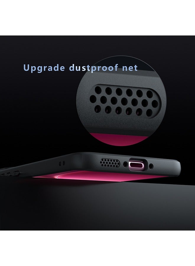 Magnetic Case for Vivo V60 5G, Frosted Translucent Back Protective Slim Phone Cover, Anti-Fingerprints, Anti-Fall Drop Protection, Shockproof Case for Vivo V60 5G (Black) - Image 5