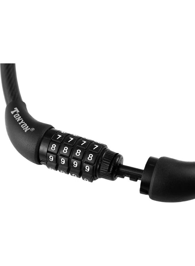 TONYON Universal 4513 Combination Steel Wire Lock, Bicycle Lock, Mountain Bike Lock, Electric Bike Lock, Anti-Theft Lock, Bike Lock 650 - Image 3