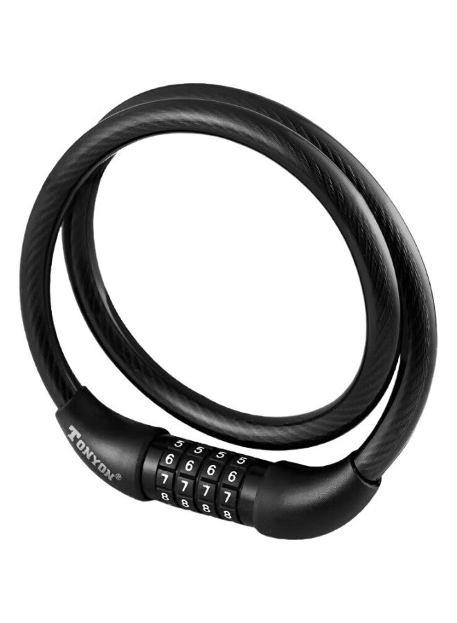 TONYON Universal 4513 Combination Steel Wire Lock, Bicycle Lock, Mountain Bike Lock, Electric Bike Lock, Anti-Theft Lock, Bike Lock 650 - Image 2