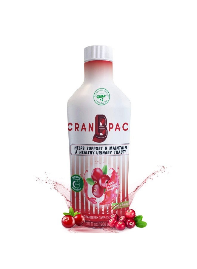 Nutritional Designs Cran-B-PAC Cranberry Supplement, Urinary Tract Health for Women Cranberry Concentrate Liquid with Vitamins, UTI Prevention for Women, Natural & Non GMO, 36mg PAC, 30 Oz Bottle - Image 1