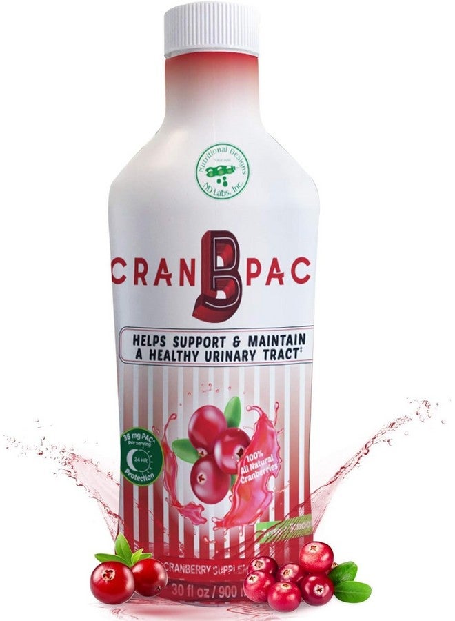 Nutritional Designs Cran-B-PAC Cranberry Supplement, Urinary Tract Health for Women Cranberry Concentrate Liquid with Vitamins, UTI Prevention for Women, Natural & Non GMO, 36mg PAC, 30 Oz Bottle - Image 3