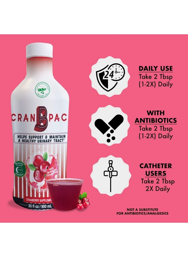 Nutritional Designs Cran-B-PAC Cranberry Supplement, Urinary Tract Health for Women Cranberry Concentrate Liquid with Vitamins, UTI Prevention for Women, Natural & Non GMO, 36mg PAC, 30 Oz Bottle - Image 5
