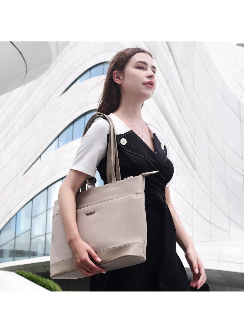 شانتريا حقيبة يد لاب توب خفيفة الوزن للنساء مقاومة للماء متعددة الوظائف بحمالة وجيوب متعددة للاستخدام اليومي والعمل والدراسة - Image 5