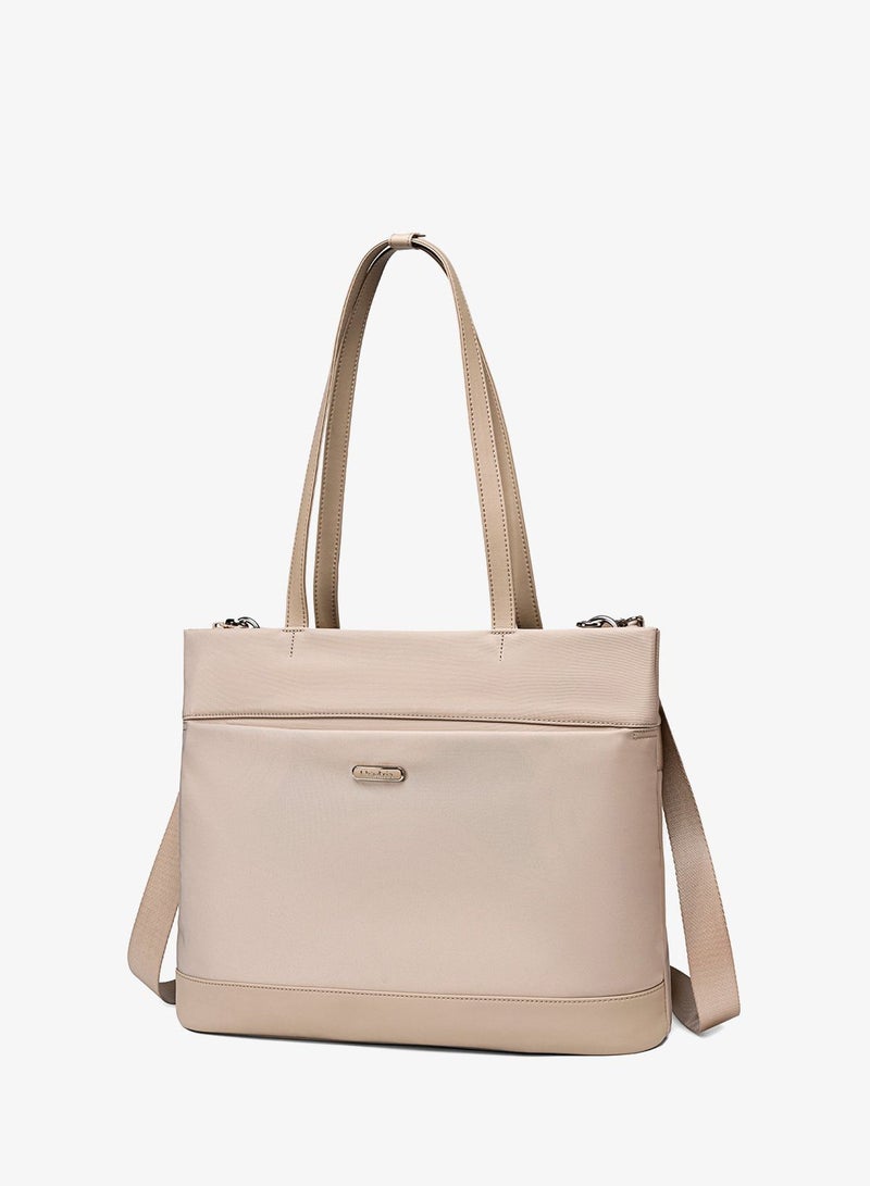 Chantria Premium Lightweight Laptop Hand Bag for Women Water Resistant Multifunctional Laptop Sling Bag with Multiple Pockets for Casual/Work/College/ School, CB00789-Khaki - Image 1