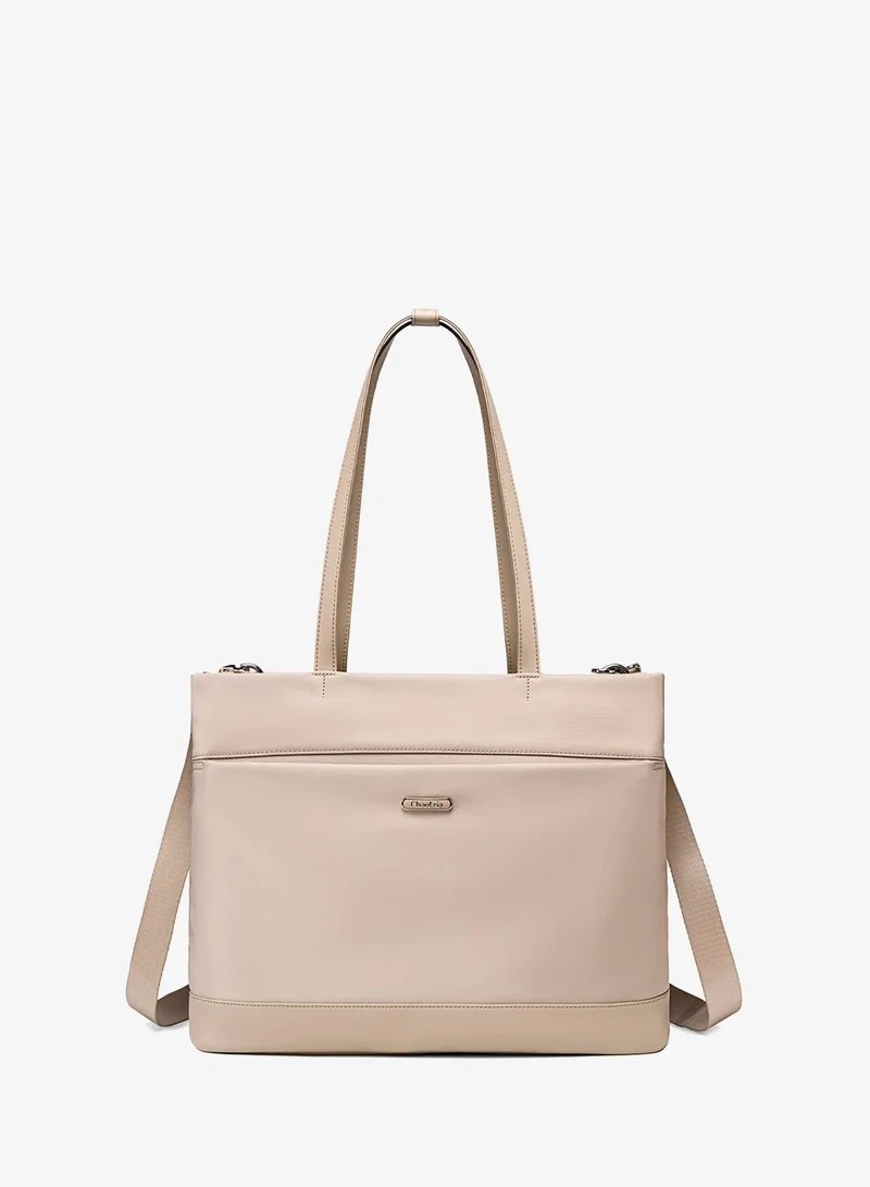 Chantria Premium Lightweight Laptop Hand Bag for Women Water Resistant Multifunctional Laptop Sling Bag with Multiple Pockets for Casual/Work/College/ School, CB00789-Khaki