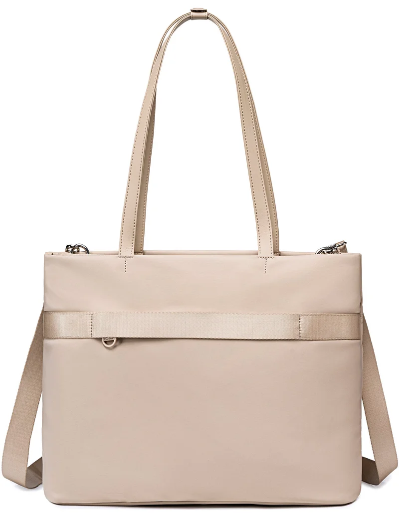 Chantria Khaki Premium Lightweight Laptop Hand Bag for Women Water Resistant Multifunctional Laptop Sling Bag with Multiple Pockets for Casual/Work/College/ School, CB00789, Khaki for Women | Best Price UAE