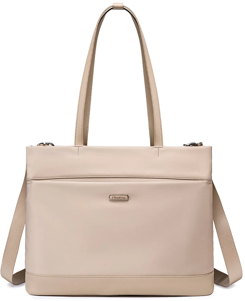 Chantria Khaki Premium Lightweight Laptop Hand Bag for Women Water Resistant Multifunctional Laptop Sling Bag with Multiple Pockets for Casual/Work/College/ School, CB00789, Khaki for Women | Best Price UAE