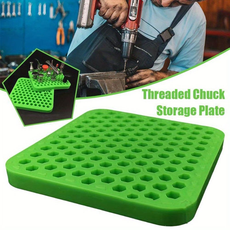 Green Storage Board With M8 Threaded Chuck For Organizing Tools Repair Pens And Replacement Heads For PDR Tapping - Image 1