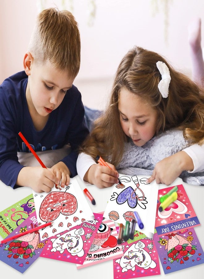 ArtCreativity 20 Packs / 5" X 7" Valentines Day Mini Coloring Books for Boys and Girls Children, 5 Designs Set for Classroom, Perfect for Creative Educational Art Home and Exchange Gifts for Toddlers - Image 4