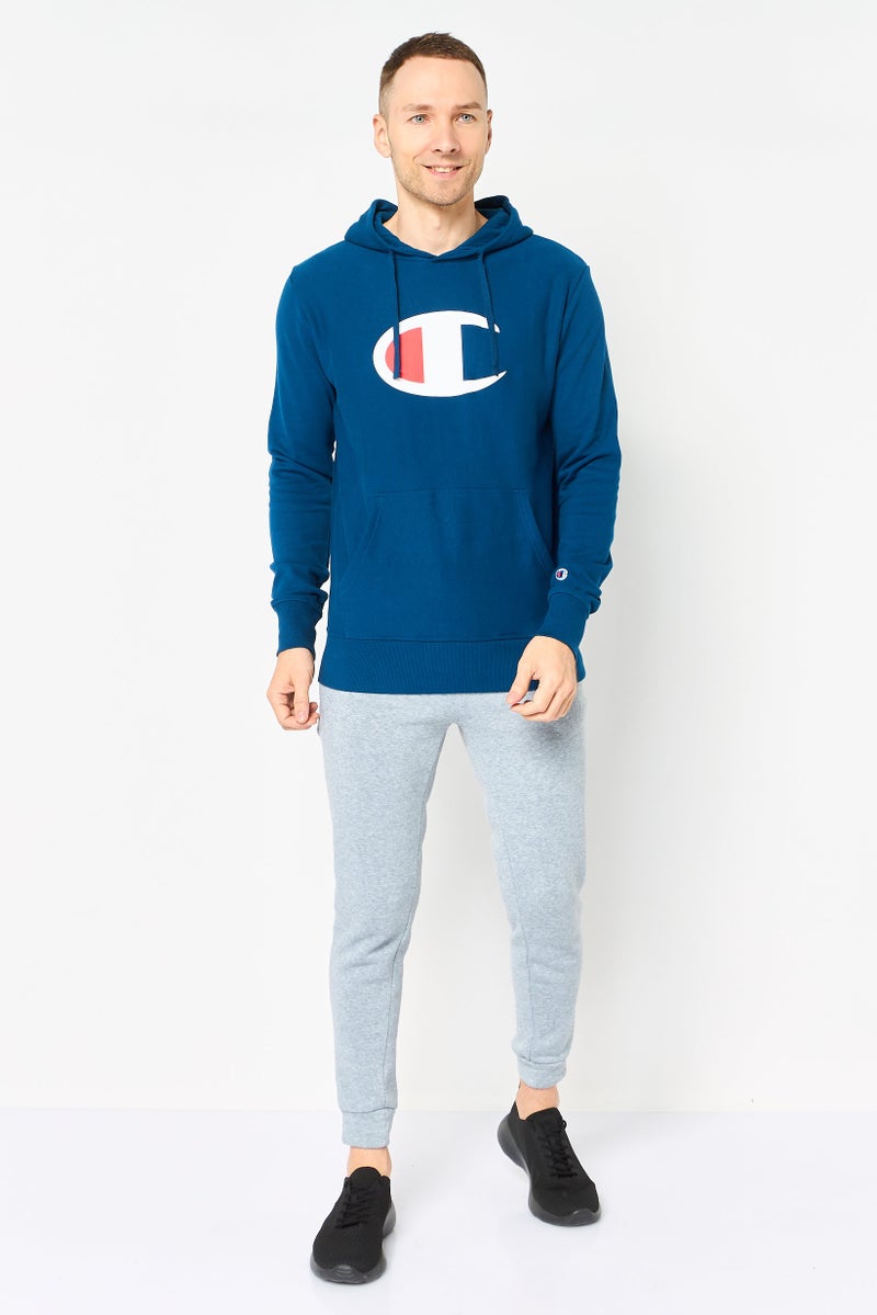 Champion Men Sportswear Fit Long Sleeve Outdoor Hoodie, Blue - Image 2