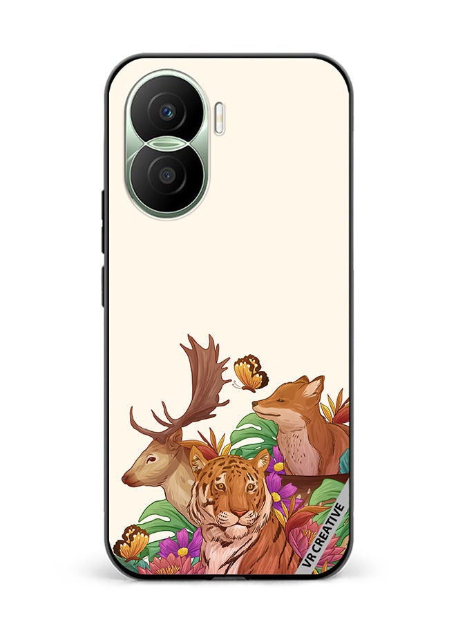 VR CREATIVE Protective Case Cover For Honor Play7T Pro Wild Animals Design Multicolour - Image 1