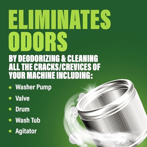 Green Gobbler أقراص منظف غسالة الصحون من جرين غوبلر بتقنية تنظيف الأنابيب | غسالة تحميل أمامي وعلوي | 28 قرص - Image 2