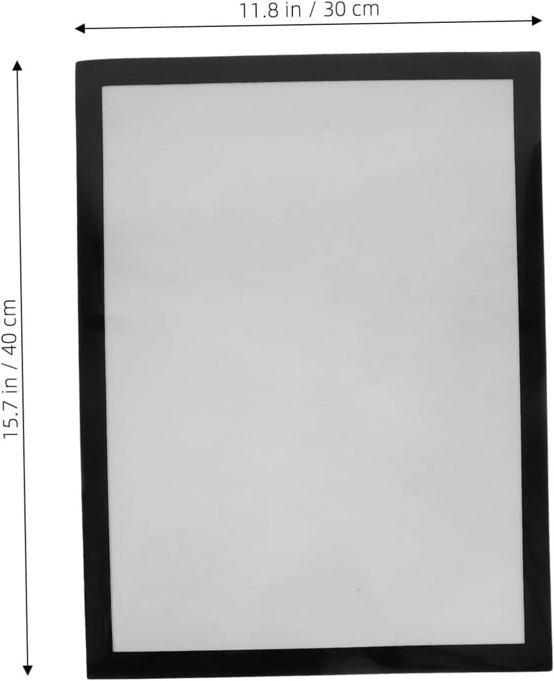DOITOOL Photo Frame Decoration Fridge List Magnets Frames Picture Stands Aesthetic Canvas Display Border Poster Shelves for Side of Refrigerator Custom Black Soft Magnetic - Image 2