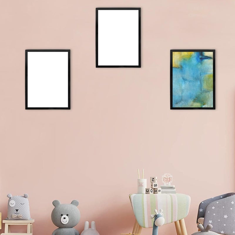 DOITOOL Photo Frame Decoration Fridge List Magnets Frames Picture Stands Aesthetic Canvas Display Border Poster Shelves for Side of Refrigerator Custom Black Soft Magnetic - Image 4