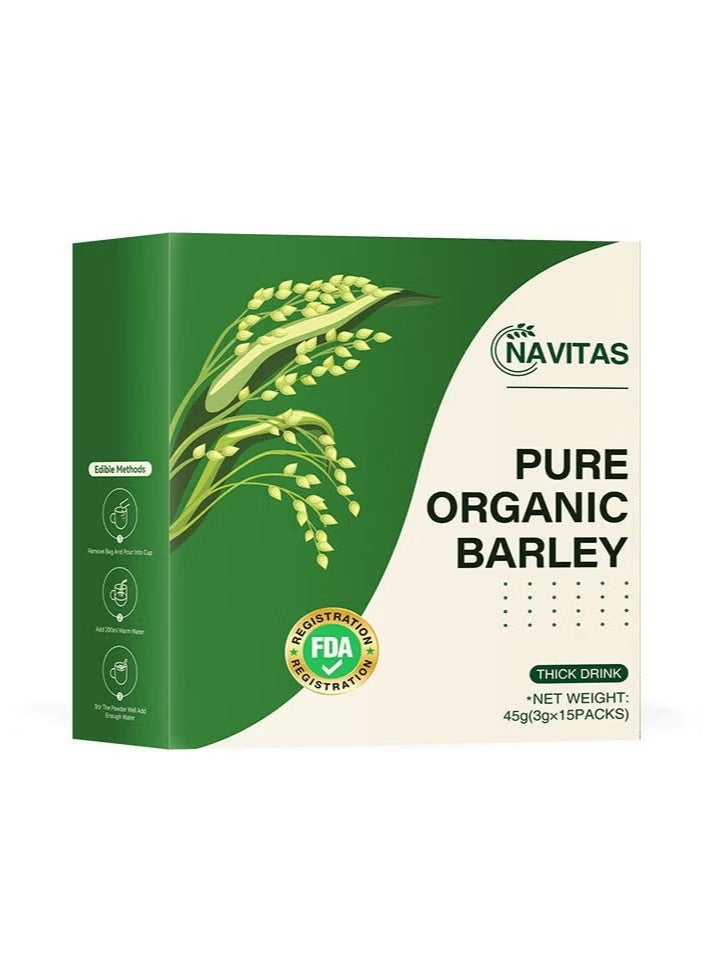 نافيتاس مسحوق عصير أوراق الشعير المغذي للألياف الغذائية - Image 2