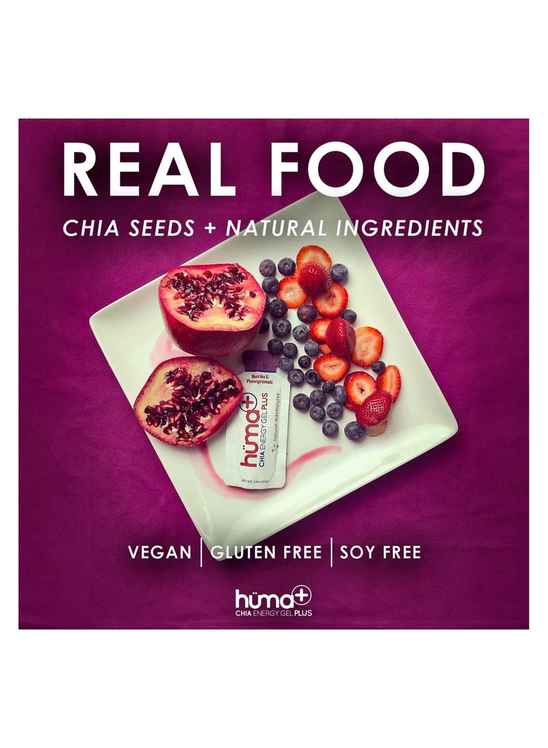 Huma Chia Energy Gel Plus Orange & Mango Pack of 9 - Image 3