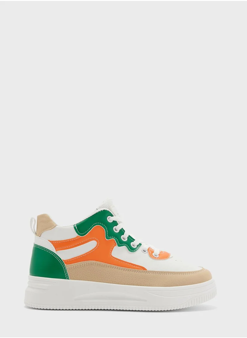 جينجر Colorblock High Top Sneaker