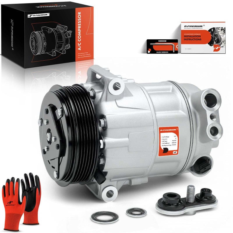 A-Premium APremium Air Conditioner AC Compressor with Clutch Compatible with Maserati Ghibli 30L 20142019