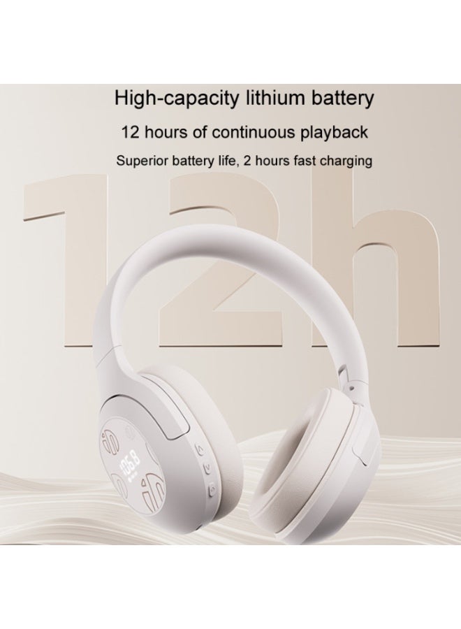 إنفيك سماعات رأس لاسلكية بتقنية بلوتوث Inphic H1S مع راديو FM للاستماع والامتحانات وصوت عالي الدقة Hi-Res Audio - Image 4