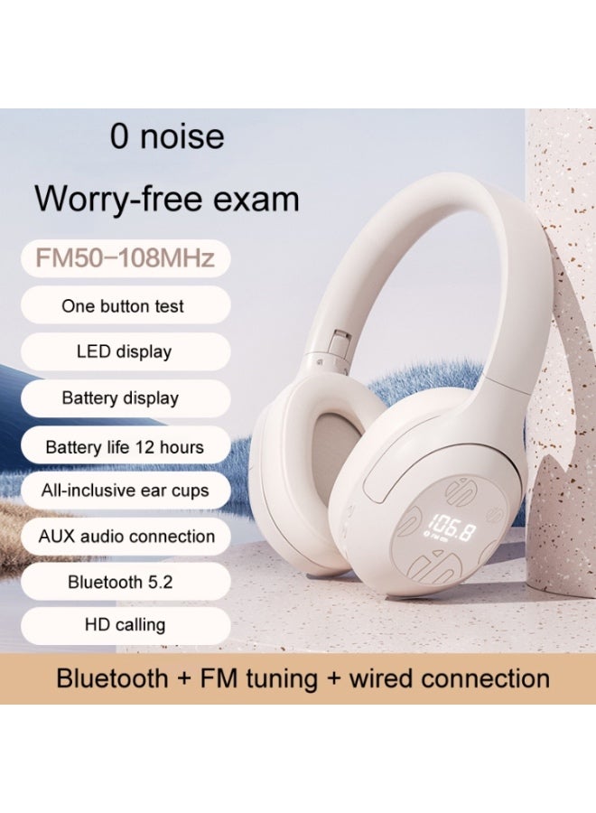 إنفيك سماعات رأس لاسلكية بتقنية بلوتوث Inphic H1S مع راديو FM للاستماع والامتحانات وصوت عالي الدقة Hi-Res Audio - Image 5