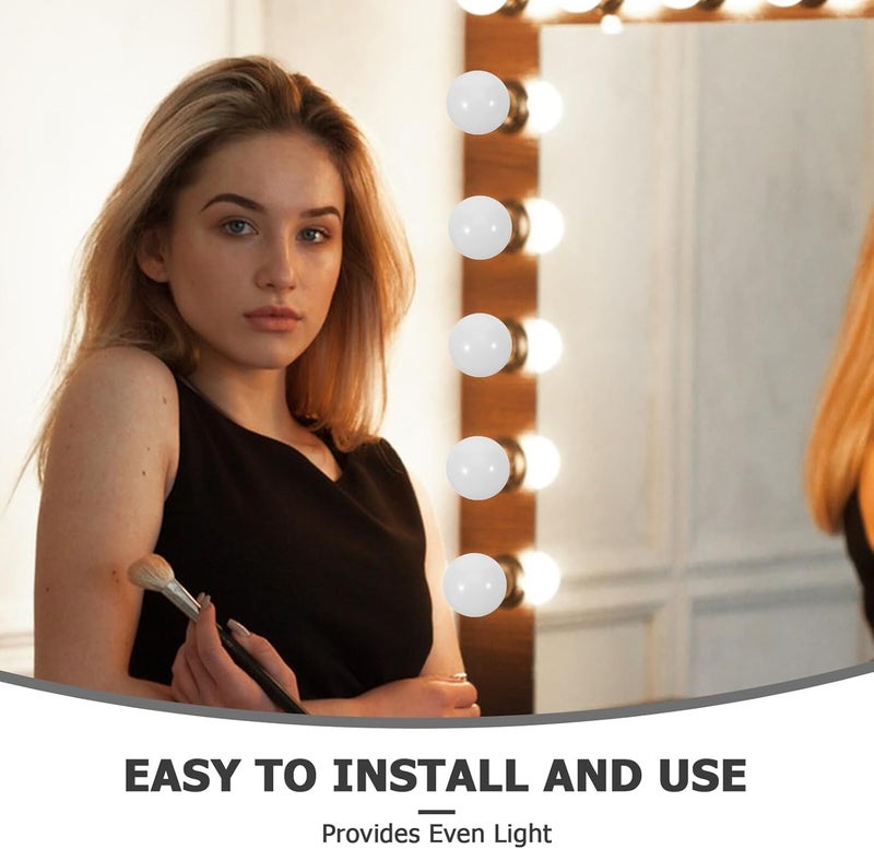 20 قطعة من أغطية كرات LED نصف كروية لمرايا التجميل، صغيرة الحجم، لتغيير لون أضواء المصابيح لأجهزة التجميل - Image 3