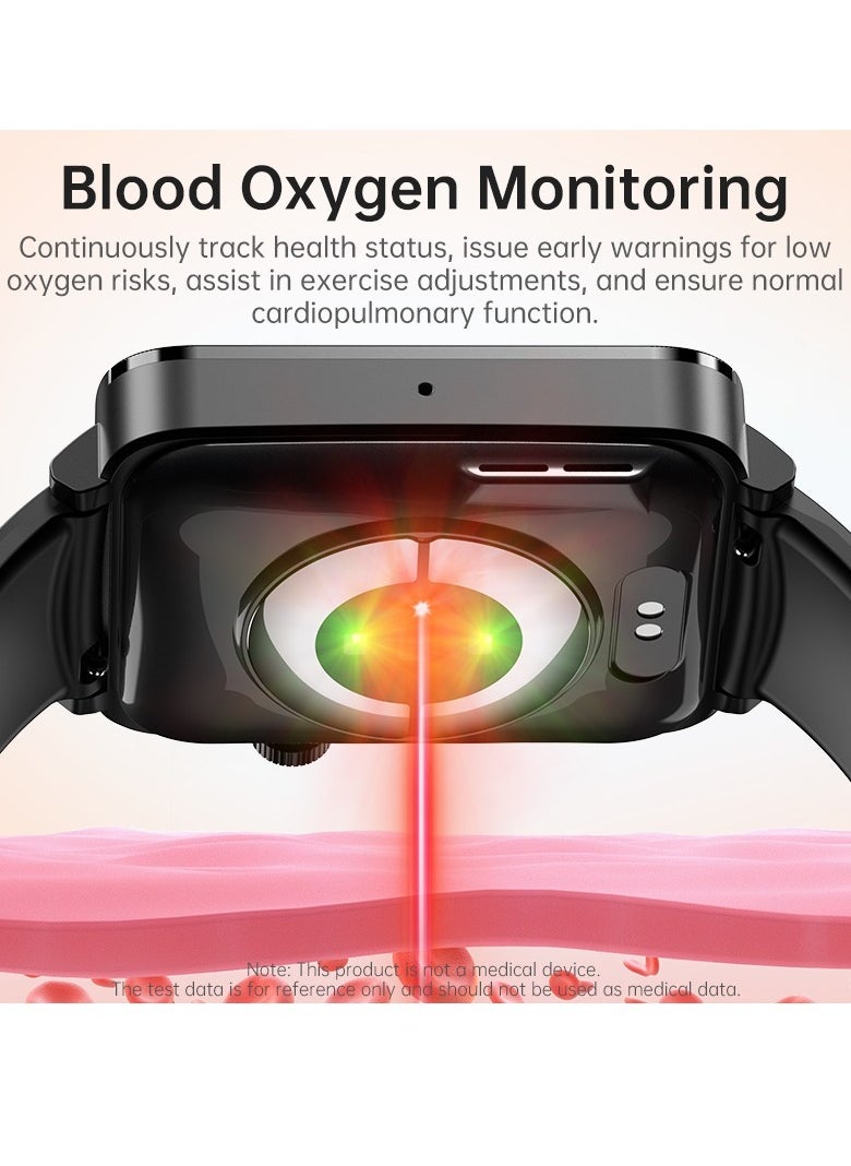 Generic - KS03PRO Smartwatch 1.96 Inch Colour Touch Screen Bluetooth Call ECG HRV Remote Care Android 8.0 Apple 11 250mAh Bluetooth 5.3 - Image 1