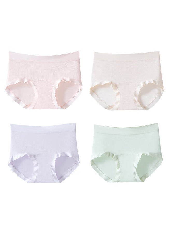 Yiershuang [10a Antibacterial] Women's Underwear, Pure Cotton Crotch, Mid-rise, Seamless, Comfortable, Breathable, Class A Baby Cotton Shorts