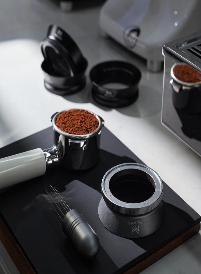 MUVNA 51MM Espresso Magnetic Dosing Funnel, Coffee Portafilter Funnel with 8 Magnetized Steel, Compatible with 51MM Portafilter(Silver) - Image 5
