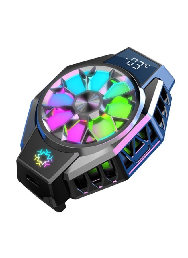 Cell Phone Cooler Fun Cooler 2Pro, Cellphone Radiator with LED Temperature Display/Sleep Timer/Fan Speed Settings for 2.63-3.46 inches iOS/Android Semiconductor Heatsink Cooling  - Image 1
