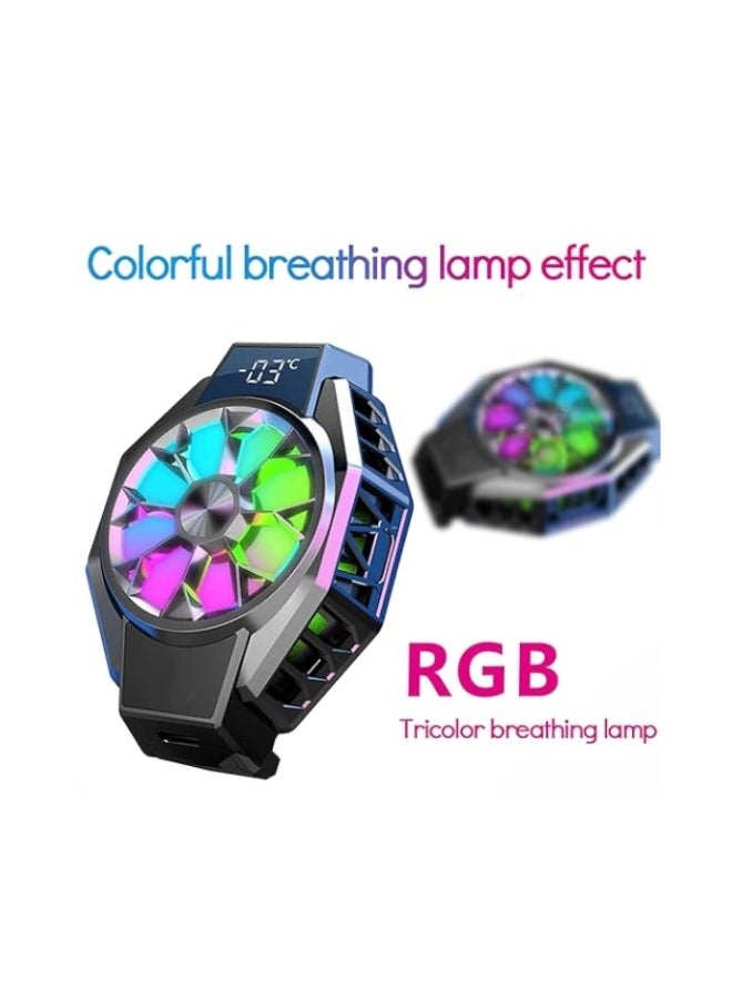 Cell Phone Cooler Fun Cooler 2Pro, Cellphone Radiator with LED Temperature Display/Sleep Timer/Fan Speed Settings for 2.63-3.46 inches iOS/Android Semiconductor Heatsink Cooling  - Image 3