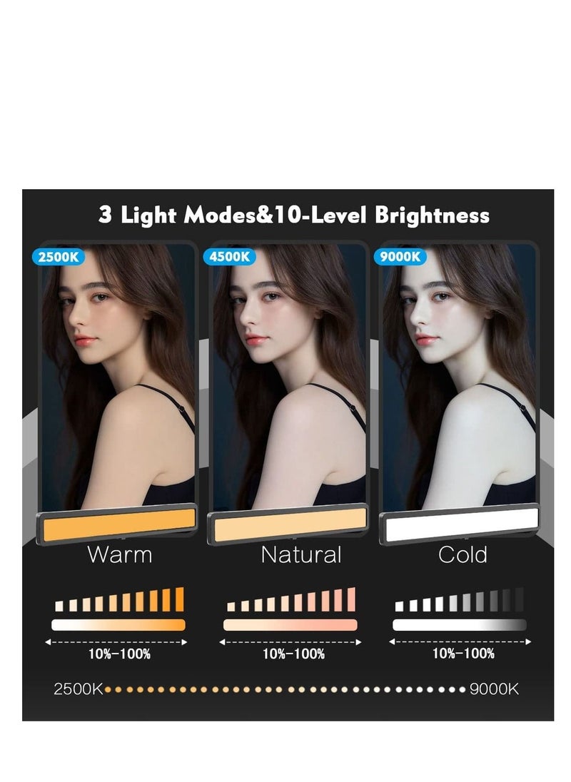 Excefore - Video Conference Lighting For Laptop, Webcam Light for Streaming, Zoom Lighting for Computer, LED Monitor and Laptop Light, Maximum Brightness 9000K, 3 Light Modes, 10 Brightness Adjustable - Image 1