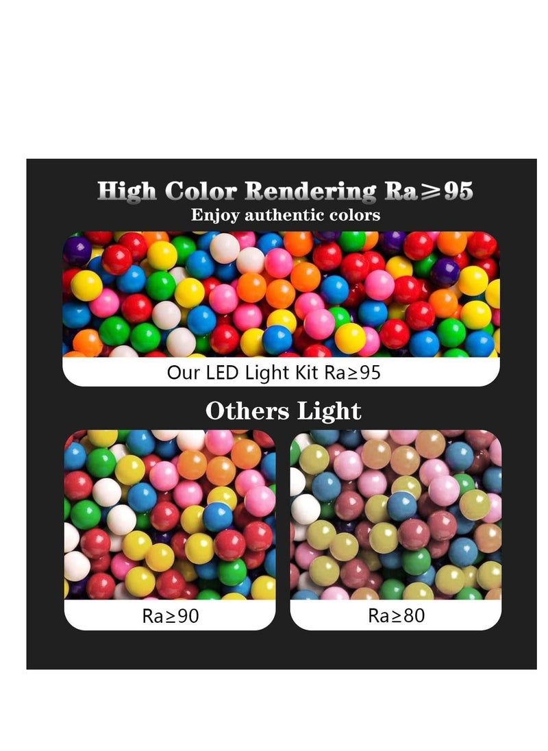 Excefore - Video Conference Lighting For Laptop, Webcam Light for Streaming, Zoom Lighting for Computer, LED Monitor and Laptop Light, Maximum Brightness 9000K, 3 Light Modes, 10 Brightness Adjustable - Image 1