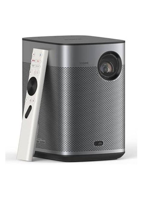 HALO+ Google TV OS | Full HD Long Throw Portable Projector, 700 ISO Lumens, Up to 200" Screen Size, Harman/Kardon Speakers, Built-in 2.5Hrs Battery, for Home/Office/Camping/Travel - Space Grey