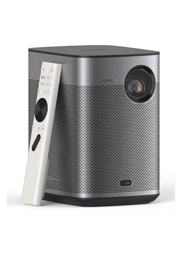 XGIMI - HALO+ Google TV OS | Full HD Long Throw Portable Projector, 700 ISO Lumens, Up to 200" Screen Size, Harman/Kardon Speakers, Built-in 2.5Hrs Battery, for Home/Office/Camping/Travel - Space Grey - Image 1