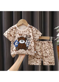 40cm Doll Coat Cotton Doll Sitting Special Cute Pajamas Dress Dress Cloth Doll Climbing Clothes-Color:B49 Big Bear Short Sleeve Suit-Height:40cm Sitting Baby Clothes
