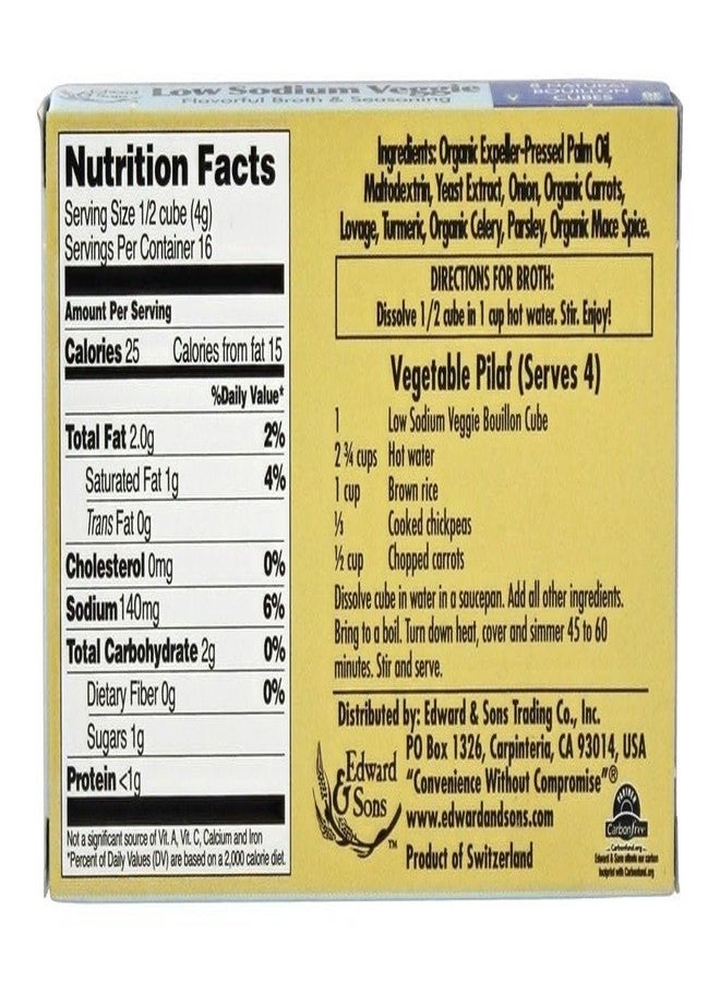 Edward & Sons Vegetable Bouillon Cubes; Low Salt - Image 2