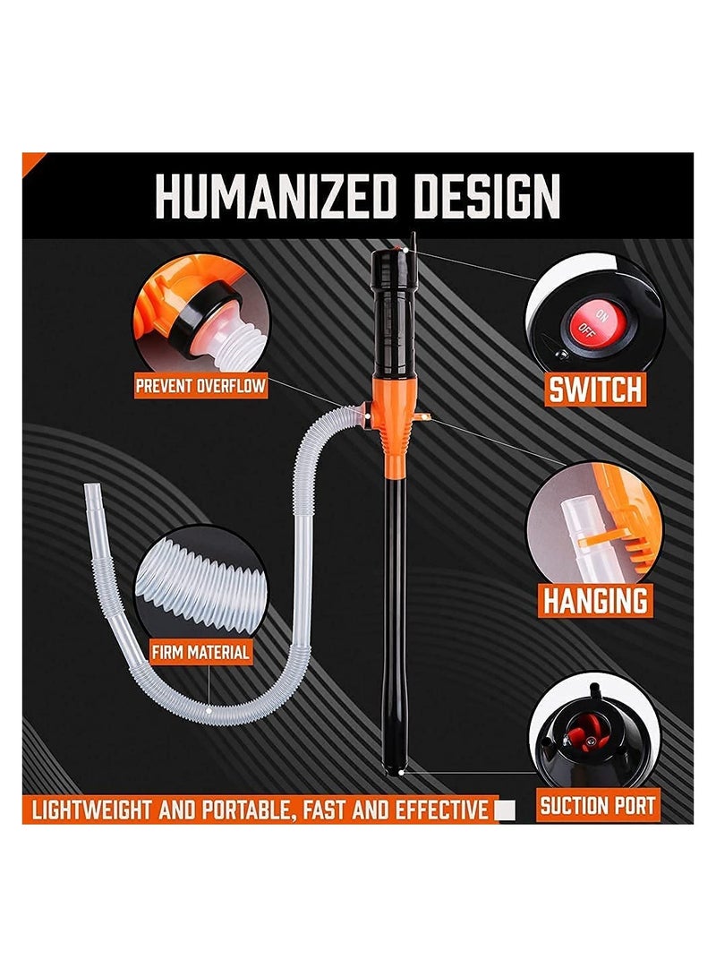 Zikra Portable Power Battery Pump 2.2GPM Water & Fuel Transfer Pump Battery Operated Liquid Transfer Pump for Gasoline Diesel Fuel - Image 5