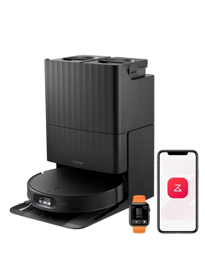 roborock Qrevo Edge 2 Robot Vacuum Cleaner with 25,000Pa Suction, FlexiArm Edge Cleaning, and Smart App Control - Black - Image 1