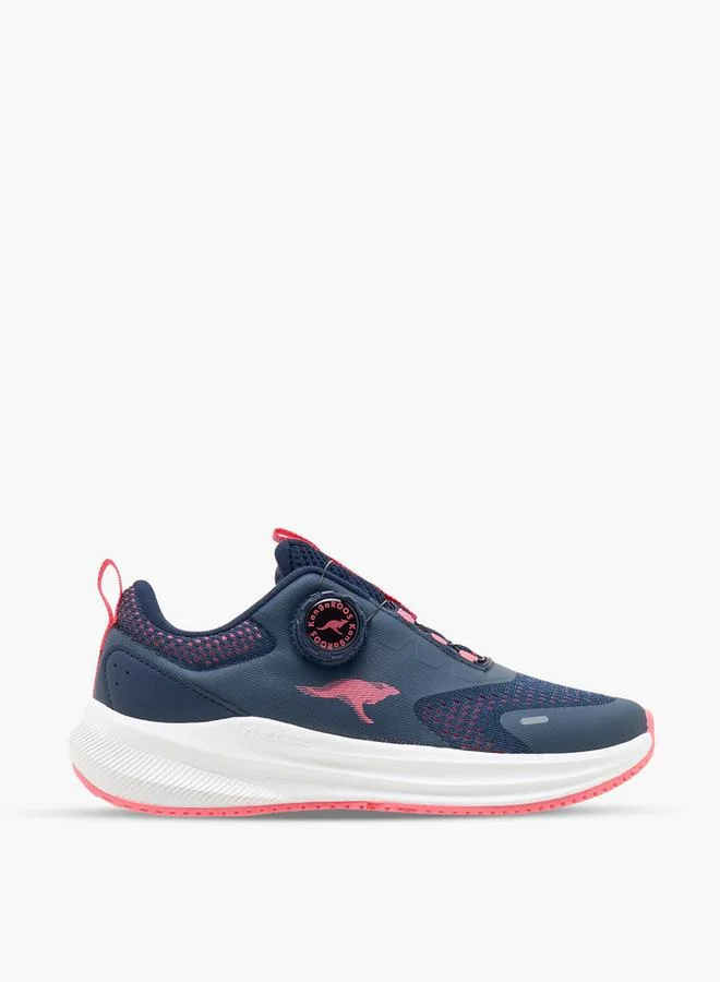 Kangaroos Blue Boys Rotating Buckle School Sports Shoes for Men | Best Price UAE