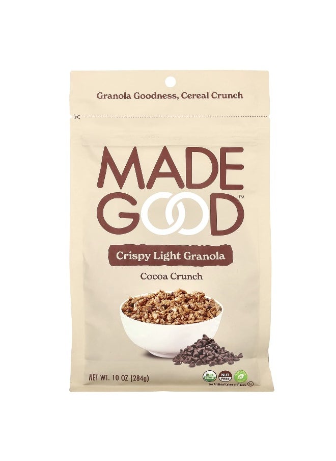 MADE GOOD MadeGood, Crispy Light Granola, Cocoa Crunch, 10 oz (284 g)  - Image 1