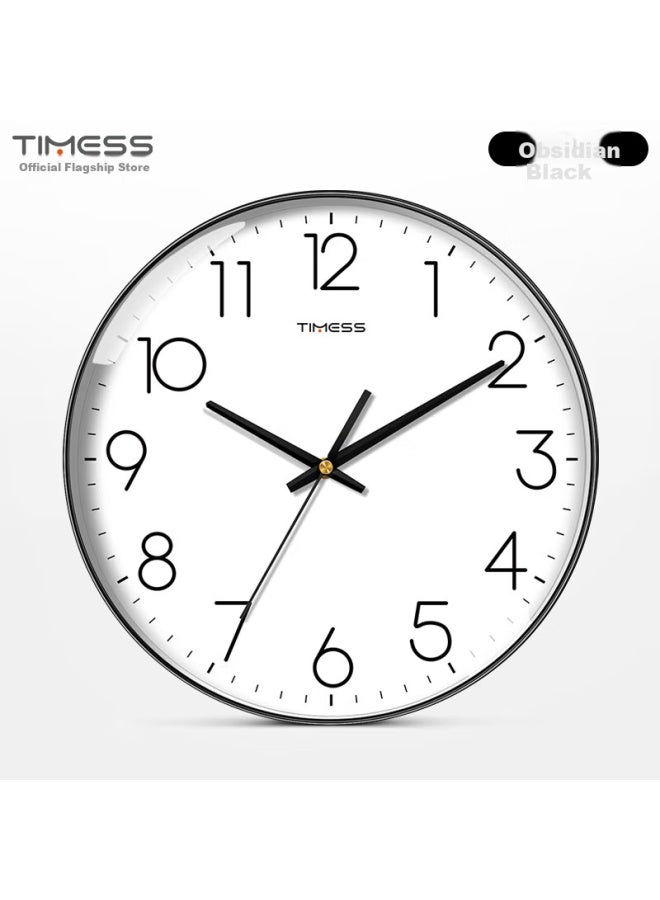 Timess Living Room Clock Household Clock Model Non-perforated Simple Creative Wall-mounted Quartz Clock 30cm - Image 1