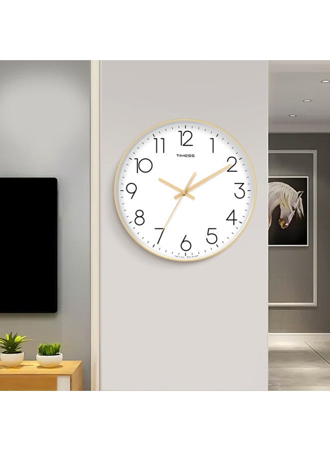 Timess Living Room Clock Household Clock Model Non-perforated Simple Creative Wall-mounted Quartz Clock 30cm - Image 3