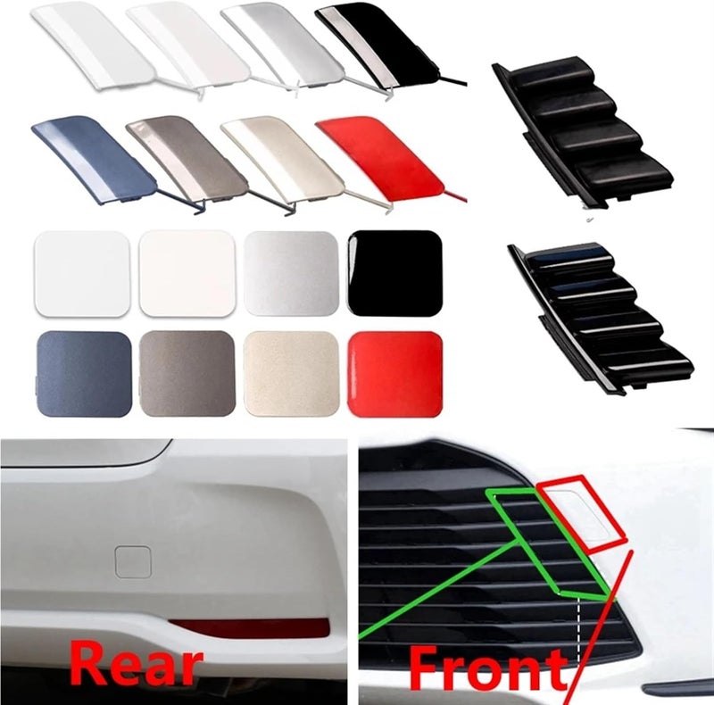 QASULER Tow Hook Cap for Toyota Corolla 2019-2021 - Image 3